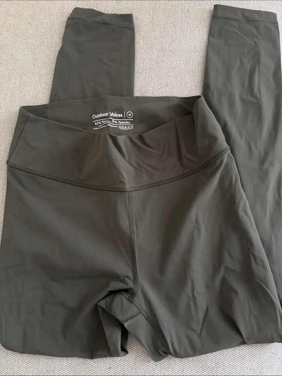 Outdoor Voices Pants - Outdoor Voices Dark Olive Green Leggings